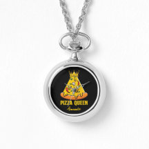 Rainha de pizza com nome personalizado