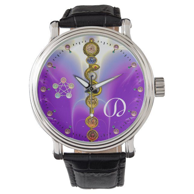 RELÓGIO RAIO DE ASCLEPIUS 7 CHAKRAS,YOGA, ENERGIA ESPIRITU (Frente)