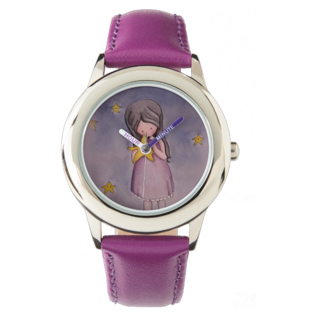 Relógio Rapariga com o Kawaii Star Watch (Frente)