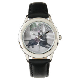 Relógio Rapariga e seu Cachorro