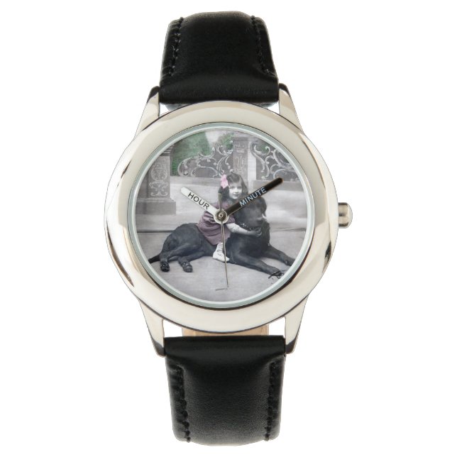 Relógio Rapariga e seu Cachorro (Frente)