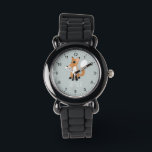 Relógio Raparigas da Floresta de Madeira Cura Raposa e Cri<br><div class="desc">Este relógio das crianças modernas mostra um desenho animado de raposa de floresta. Esta adorável design de tendências também representa um lugar para você adicionar o nome da sua garota. Com números claros e facilmente legíveis, este 'primeiro' relógio é excelente para aqueles que começam a aprender o tempo. O perfeito...</div>