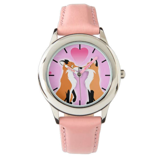 Relógio Raposa dia de os namorados (Frente)