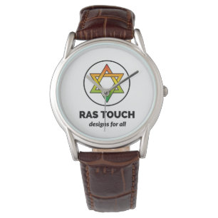 Relógio Ras Touch Star - Classic Brown Leather strap Watch