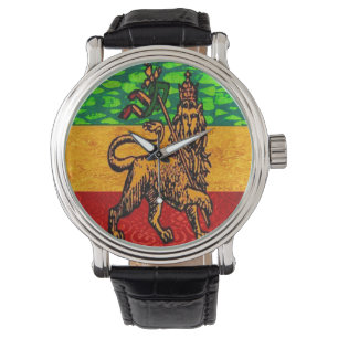 Relógio Rasta Leão de Judah Flag