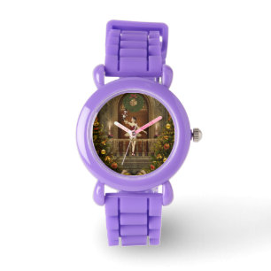 Relógio Red Ballerina e Nutcracker Glitter Wrist Watch