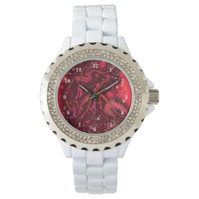 Relógio Red Bull Na Noite Estrelada (Frente)