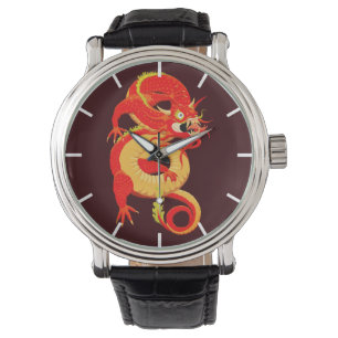 Relógio Red Chinese Dragon Watch