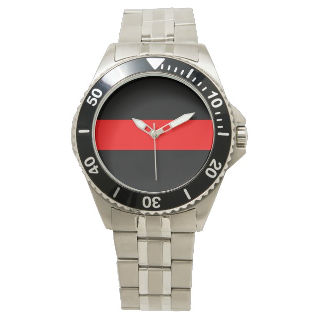 Relógio Red Line Firefighter Men's Stainless Steel Watch (Frente)