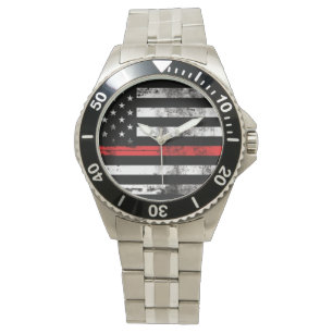 Relógio Red Line Flag Firefighter Men's Watch