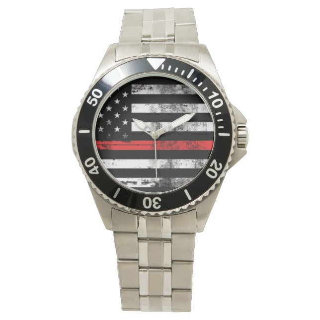 Relógio Red Line Flag Firefighter Men's Watch (Frente)