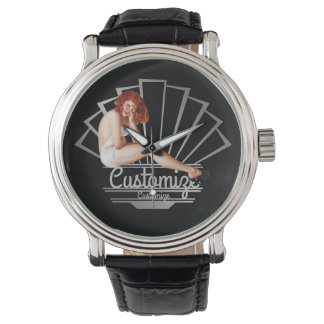 Relógio Red Pinup Girl Watch