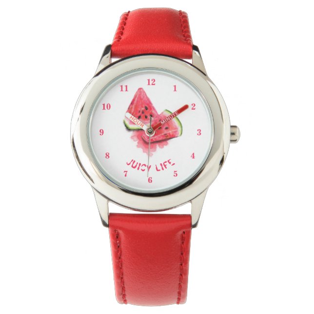 Relógio Red Sweet Juicy Watermelon Watch (Frente)