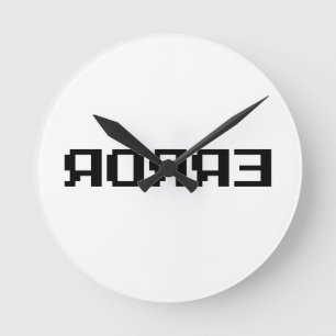 RELÓGIO REDONDO Я OЯ Я  ERRO