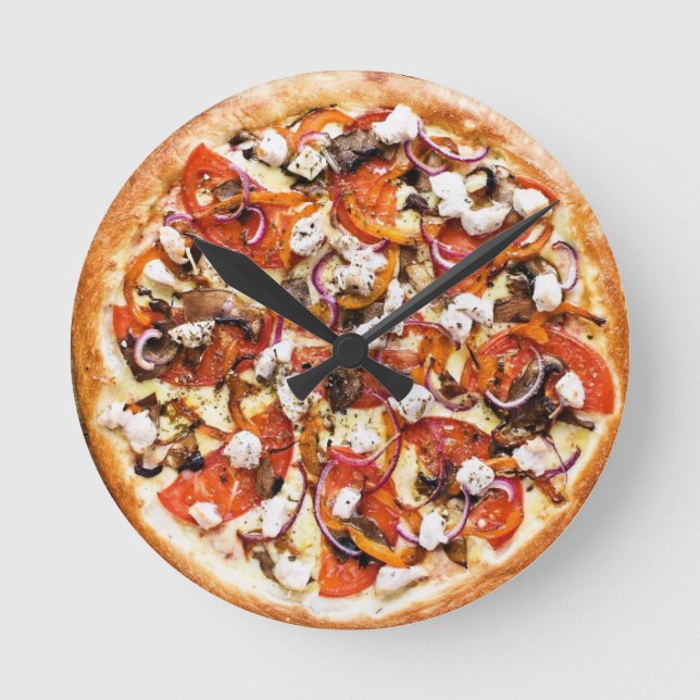 Relógio Redondo ピザ 壁掛け時計 pizza Wall clock (Frente)