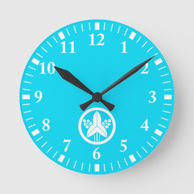 RELÓGIO REDONDO 丸に立ち沢瀉 (Frente)