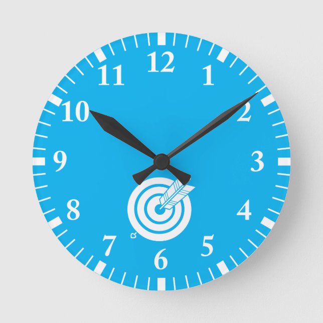 RELÓGIO REDONDO 丸的に当たり矢 (Frente)