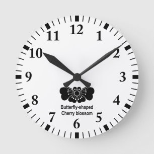 RELÓGIO REDONDO 桜胡蝶
