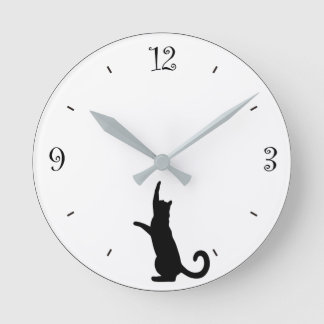 Relógio Redondo 猫の掛け時計 Cat clock