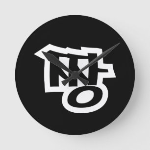 Relógio Redondo 짱 JANG - A MELHOR Língua Hangul Gíria Coreana