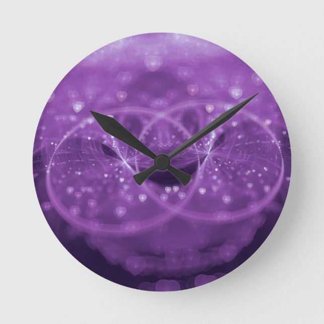 Relógio Redondo 1001 corações (Frente)