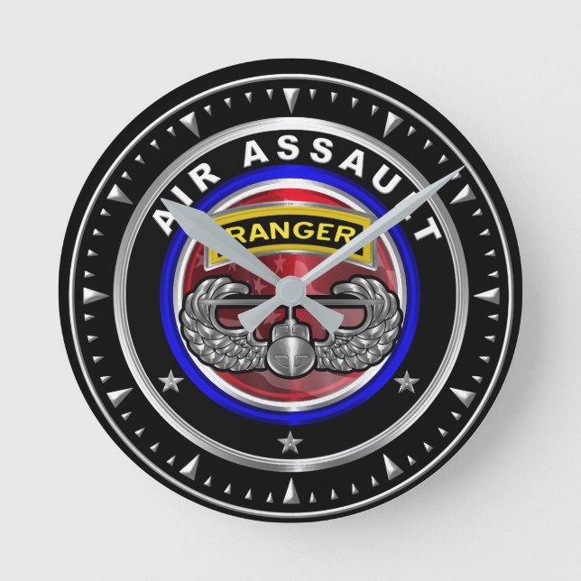 Relógio Redondo 101010Perigo de Assalto Aéreo na Divisão de Aerona (Frente)