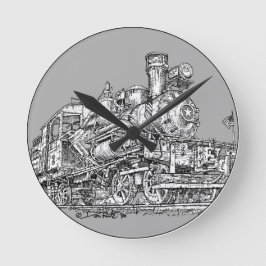 Relógio Redondo 1899 Heisler Steam Engine