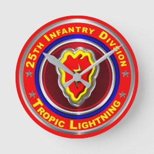 Relógio Redondo 25ª Divisão de Infantaria “Tropic Lightning”
