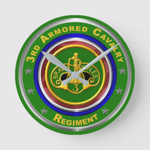 Relógio Redondo 3ª Cavalaria Armada Keepsael