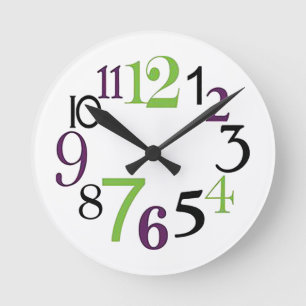 Relógio Redondo 3-6-9-12 O’Clock
