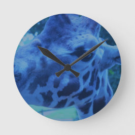 Relógio Redondo 3) .JPG girafa azul de DSC_0729 (por Jane Howarth