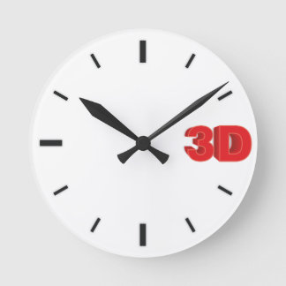 Relógio Redondo 3D O'Clock 1.