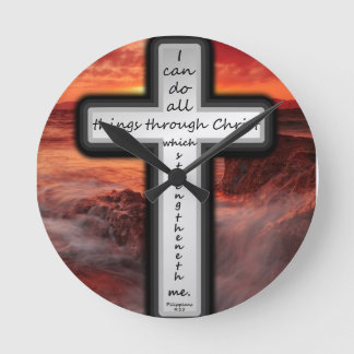 Relógio Redondo 4:13 dos Philippians