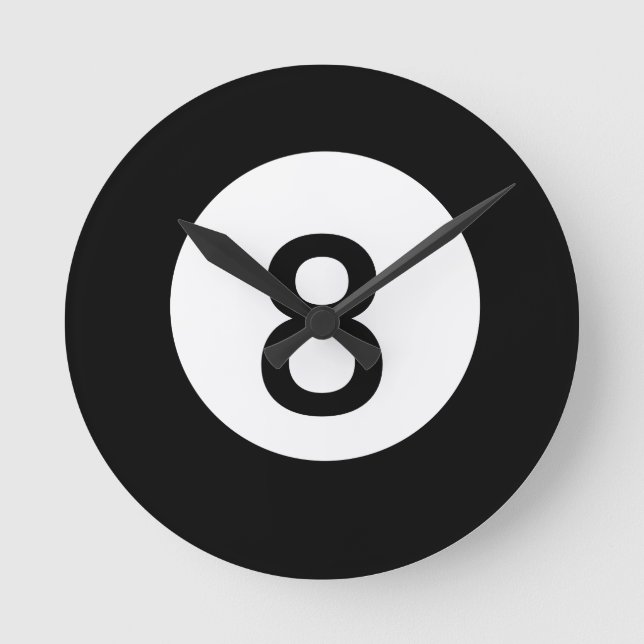 Relógio Redondo 8 Ball Clock (Frente)