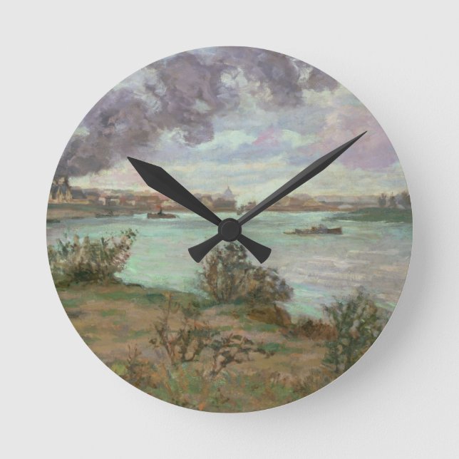Relógio Redondo A afluência do Seine e do Marne em Ivry (Frente)