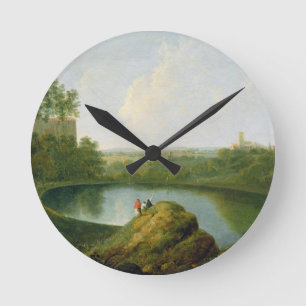 Relógio Redondo A cabeça do lago Nemi (óleo em canvas)
