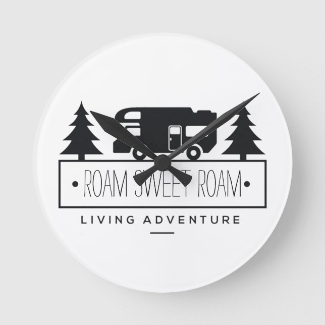 Relógio Redondo A casa engraçada RVer aposentado | Rving do (Frente)