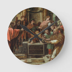 Relógio Redondo A cegueira de Elymas (desenhos animados para o