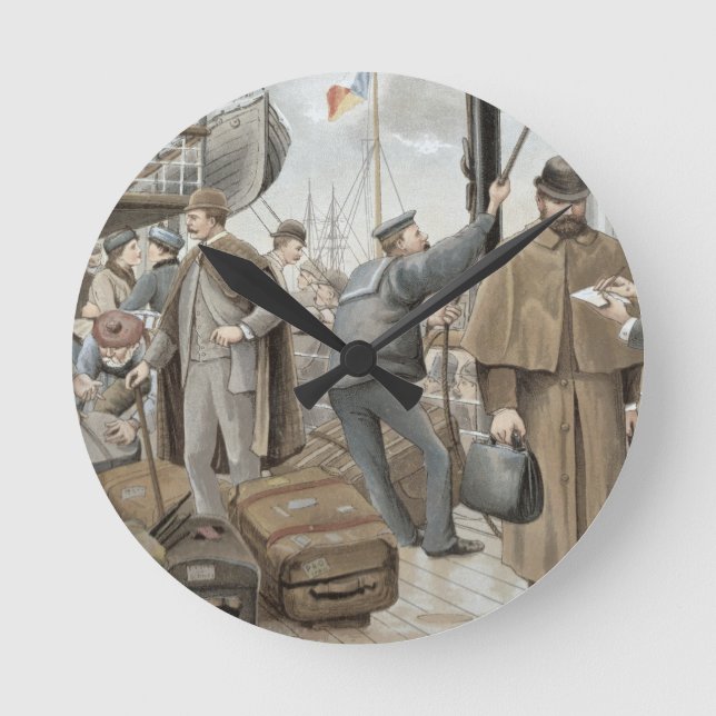 Relógio Redondo A Conselho em Tilbury, a partir de 'P & O Pencilli (Frente)