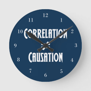 Relógio Redondo A correlação não iguala a causa