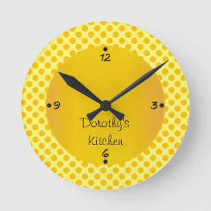 Relógio Redondo A cozinha de Dorothy personalizada numera pulsos