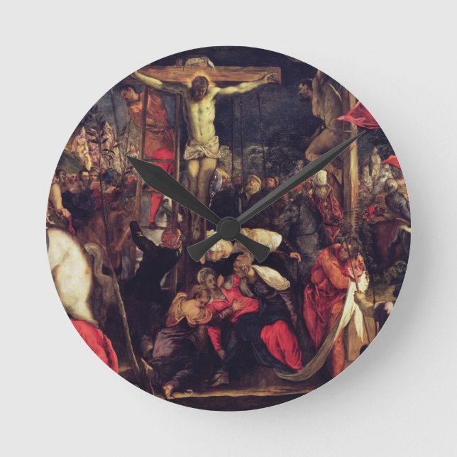 Relógio Redondo A crucificação 2 (Frente)