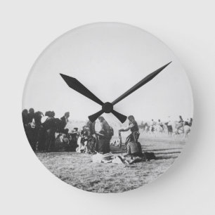 Relógio Redondo A dança de fantasma, South Dakota, 1890 (foto de