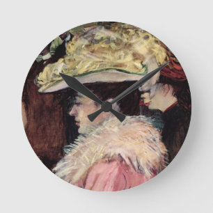 Relógio Redondo A dança do vermelho: detalhe de um elegan