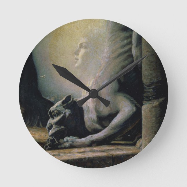 Relógio Redondo A esfinge e a quimera, 1906 (óleo em canvas) (Frente)