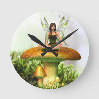 Relógio Redondo A fada do Toadstool