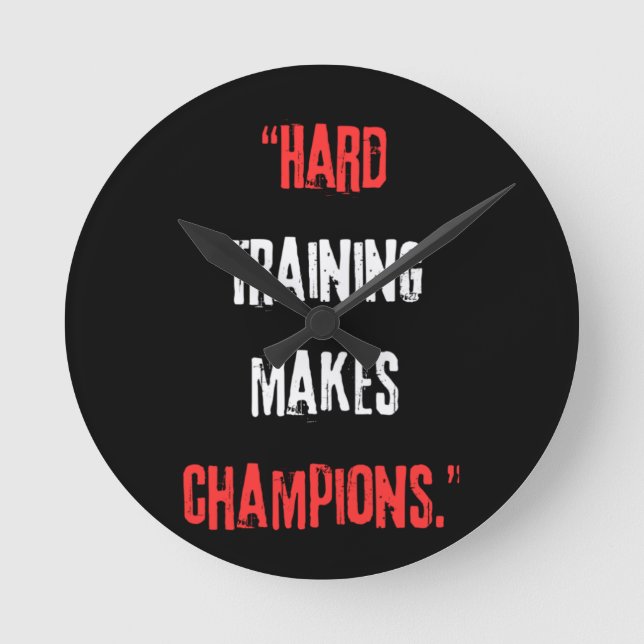 Relógio Redondo A formação de duros é campeã. (Frente)