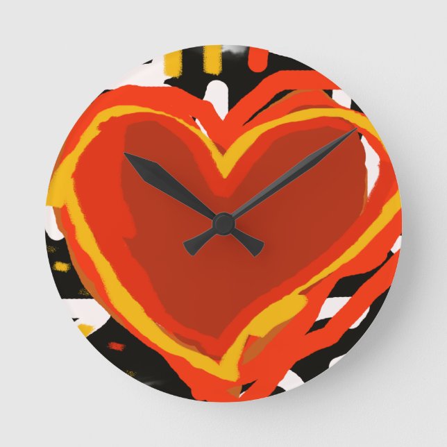 Relógio Redondo a hora do amor (Frente)