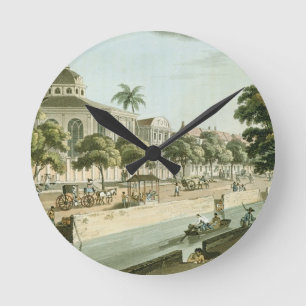 Relógio Redondo A igreja Calvinistic na Batávia, chapeia 9 'de A
