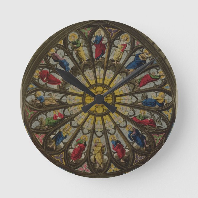 Relógio Redondo A Janela Norte, placa D da "Abadia Westminster" (Frente)